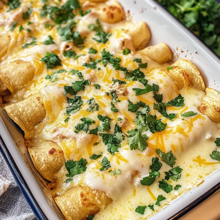 38g Protein Chicken Enchiladas with Dreamy White Sauce