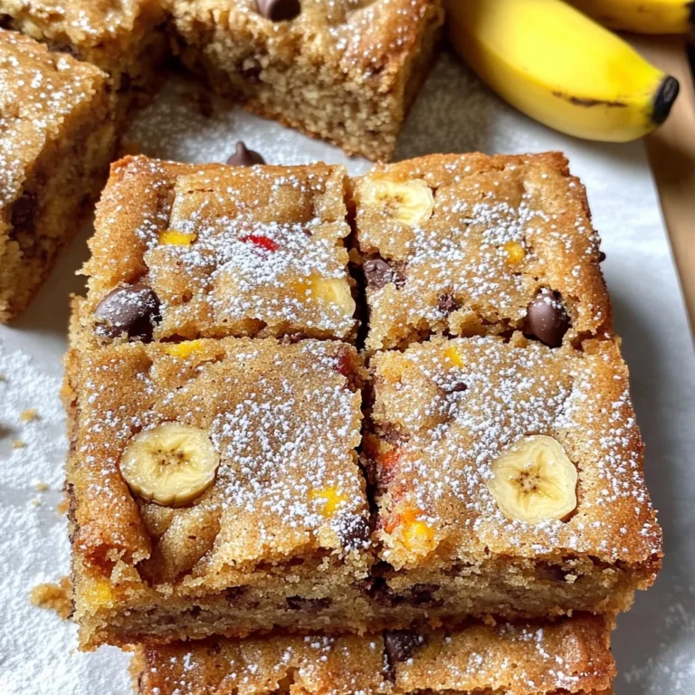 Banana Blondies