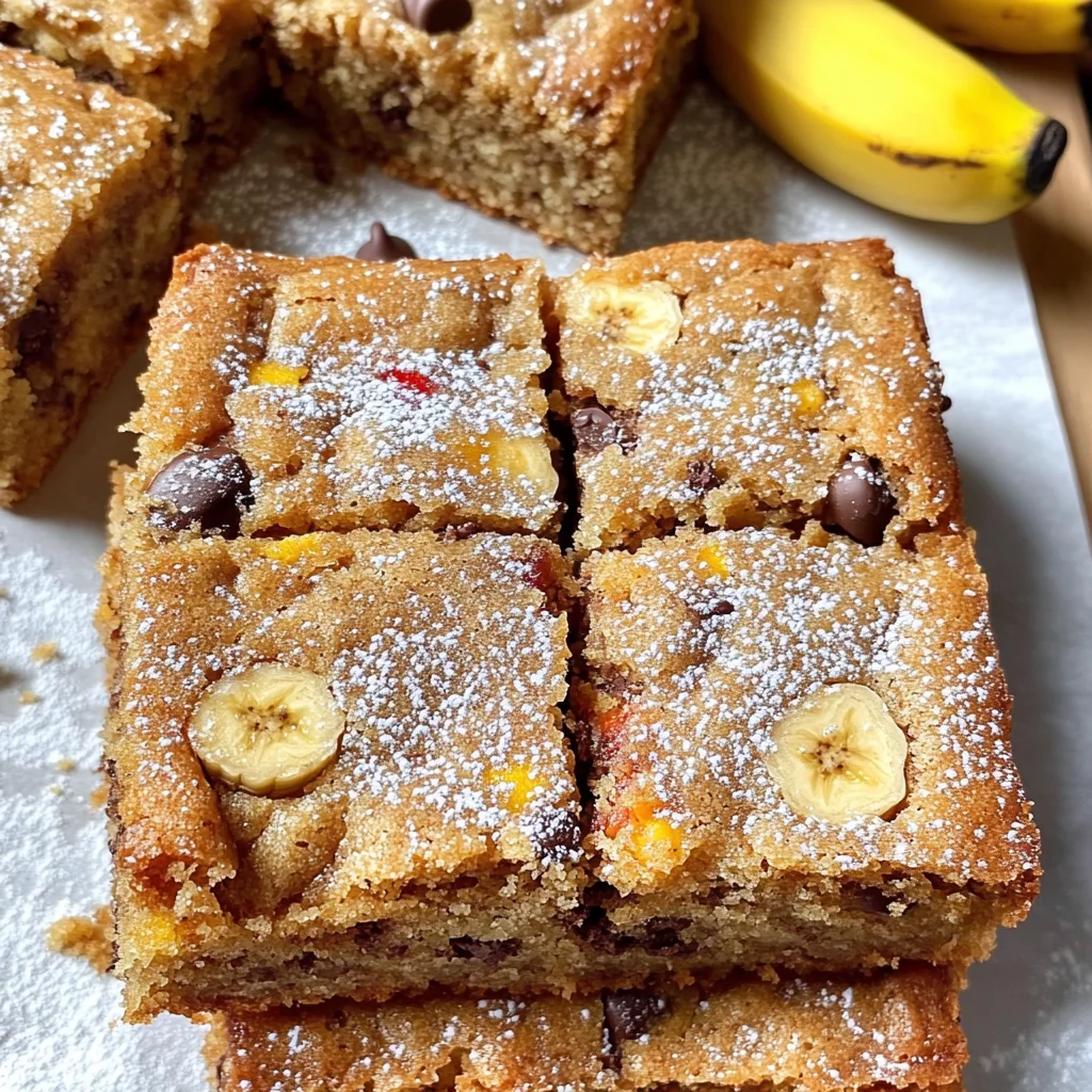 Banana Blondies