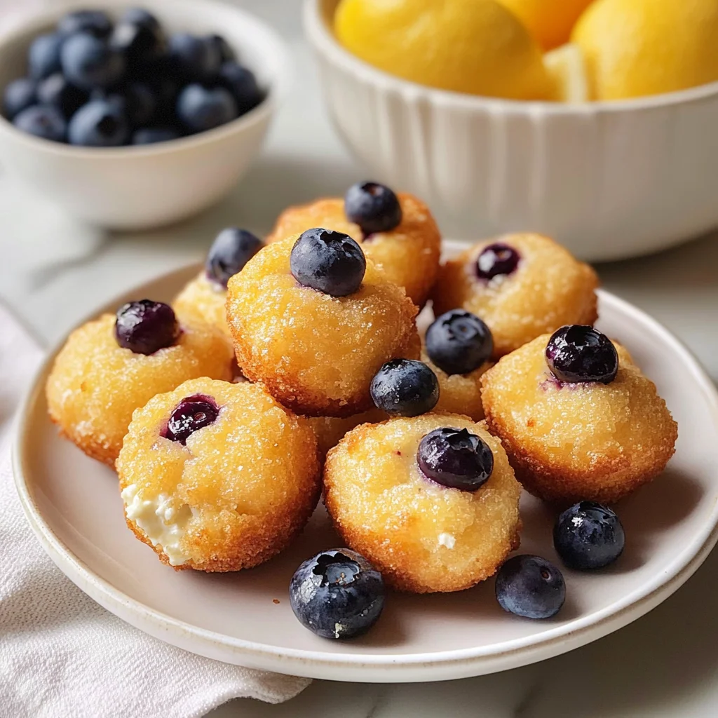 Blueberry and Lemon Zest Cottage Cheese Bites