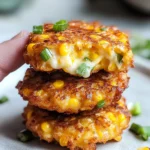Cheesy Corn Fritters