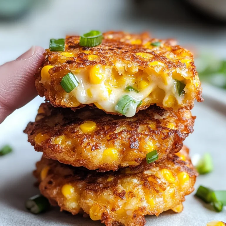Cheesy Corn Fritters