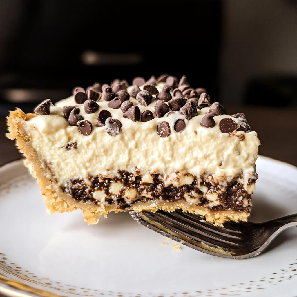 Chocolate Chip Cannoli Pie