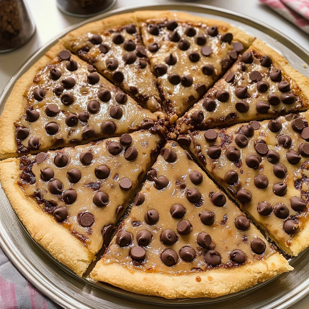 Chocolate Chip Dessert Pizza