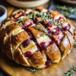 Cranberry Brie Pull-Apart Bread