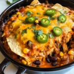 Crockpot Chicken Enchiladas Casserole