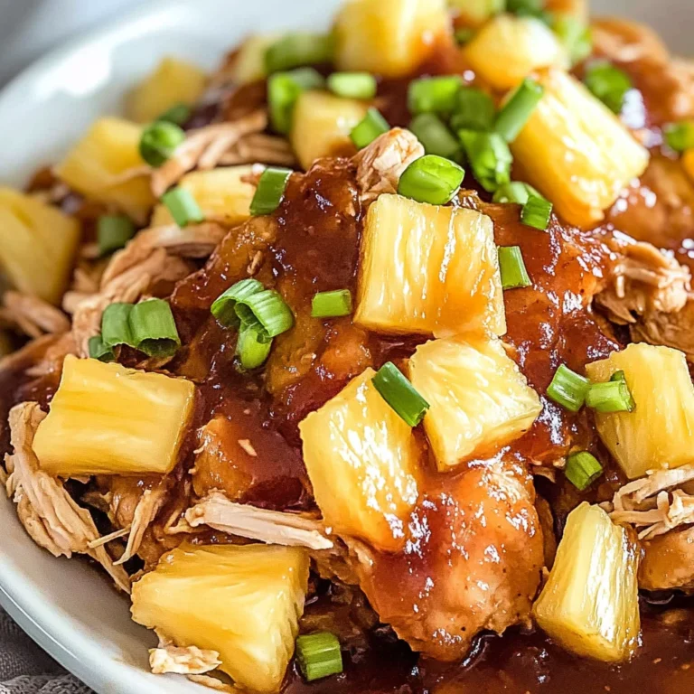 Crockpot Pineapple BBQ Chicken