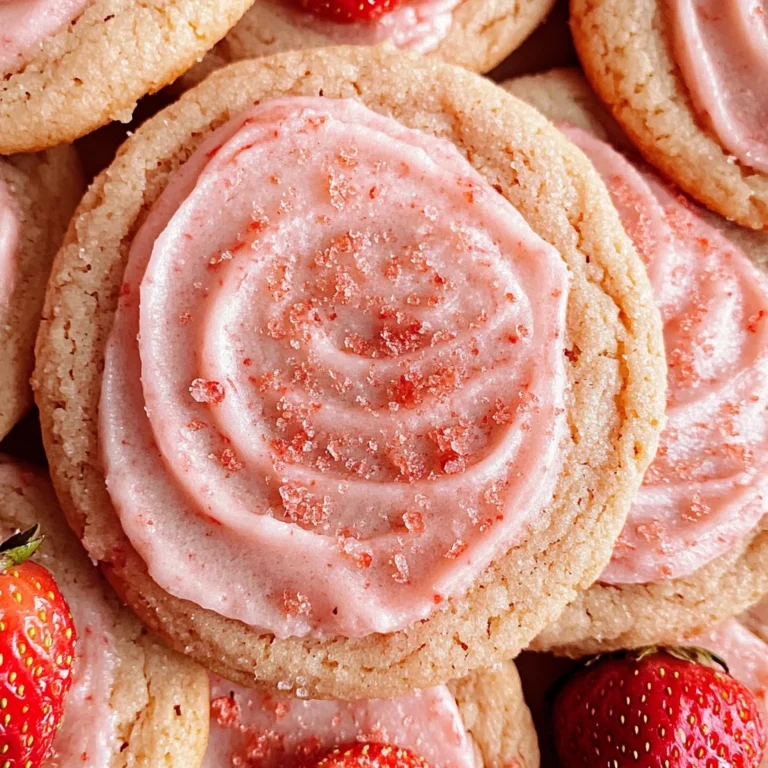 Double Strawberry Sugar Cookies