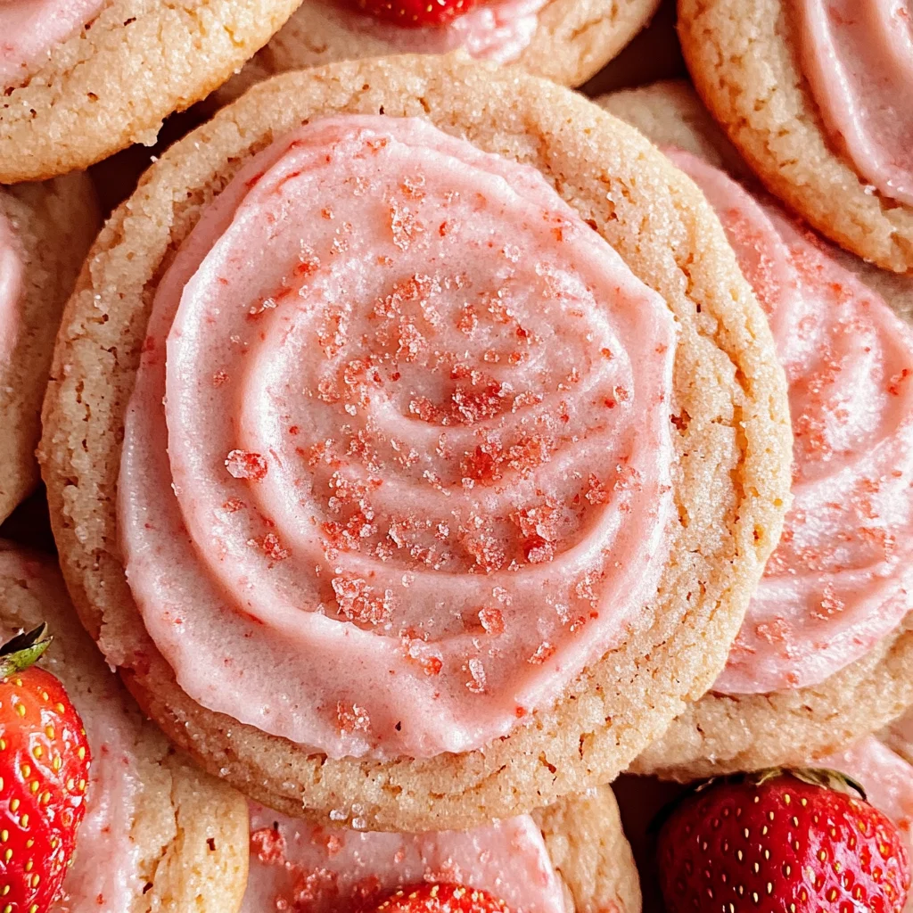Double Strawberry Sugar Cookies