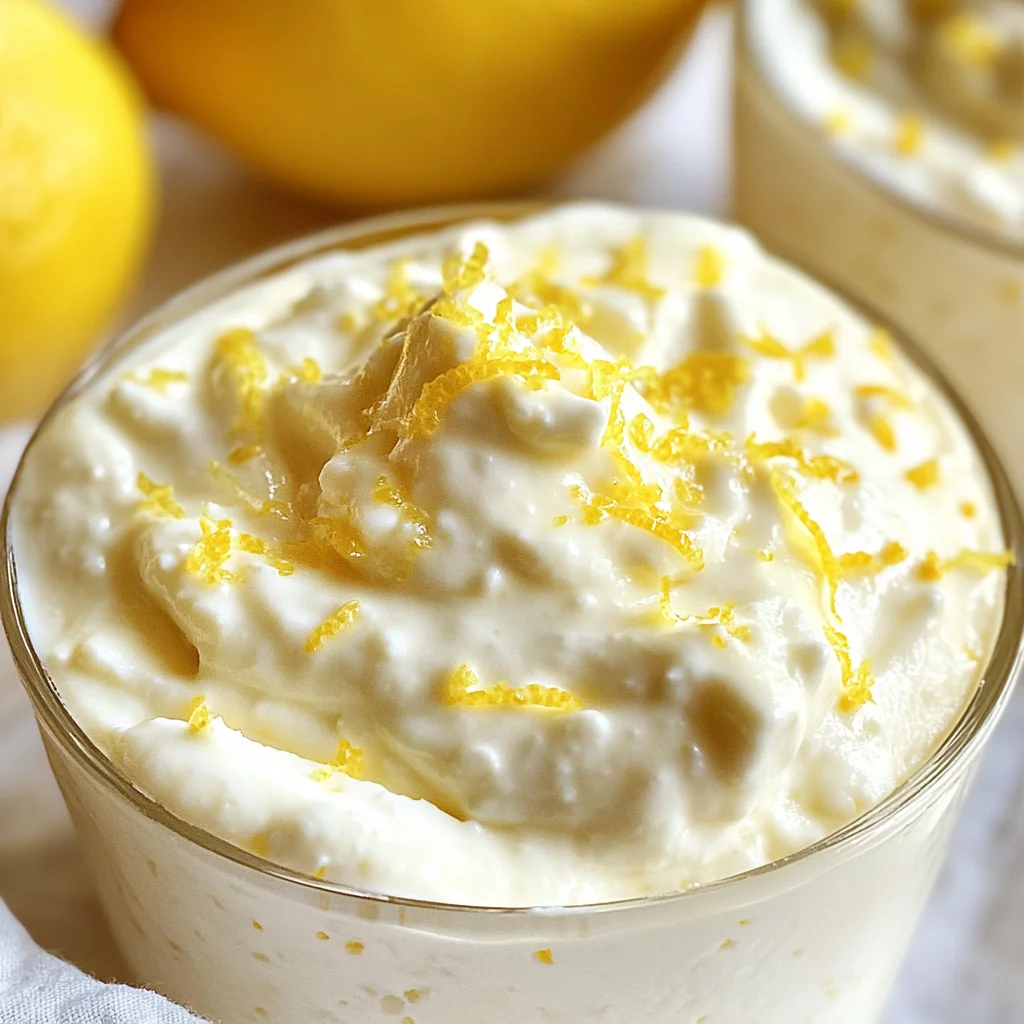 Easy Cottage Cheese Lemon Mousse