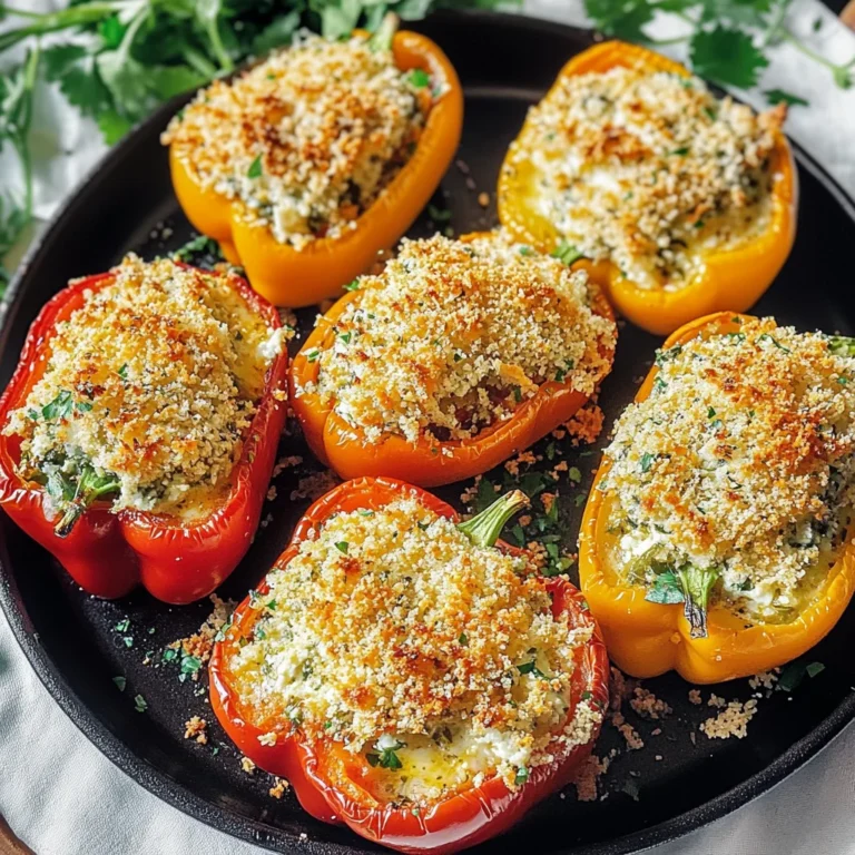 Herby Ricotta Stuffed Peppers