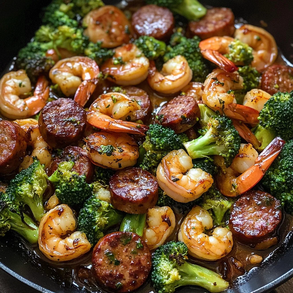 Honey Garlic Shrimp With Sausage and Broccoli: A Delightful Dish