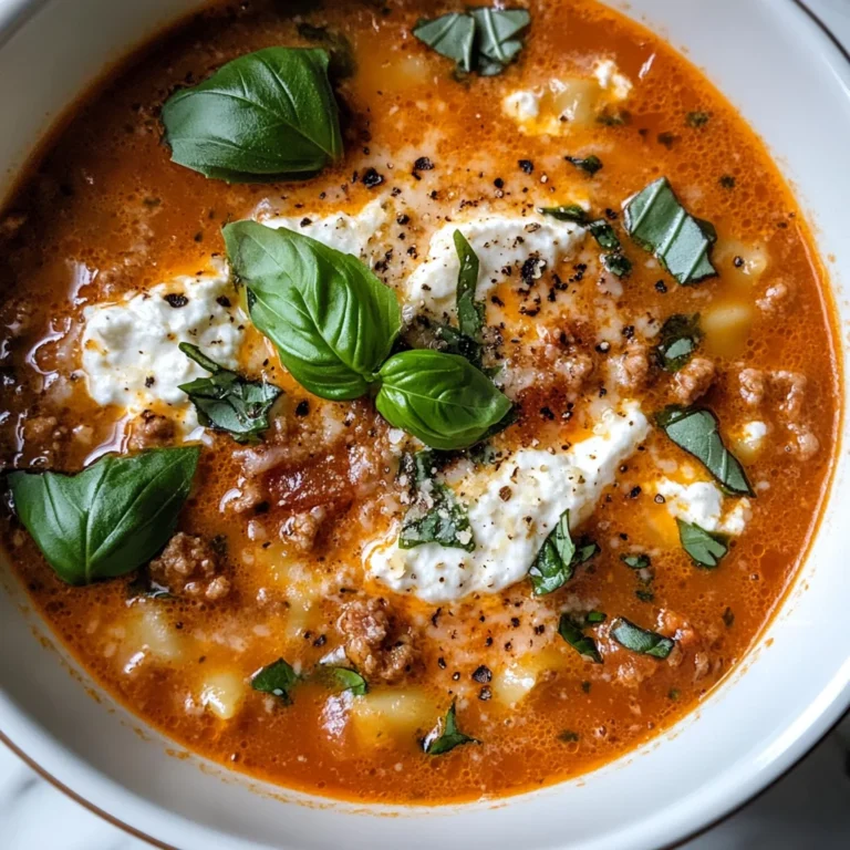 Keto Lasagna Soup Recipe
