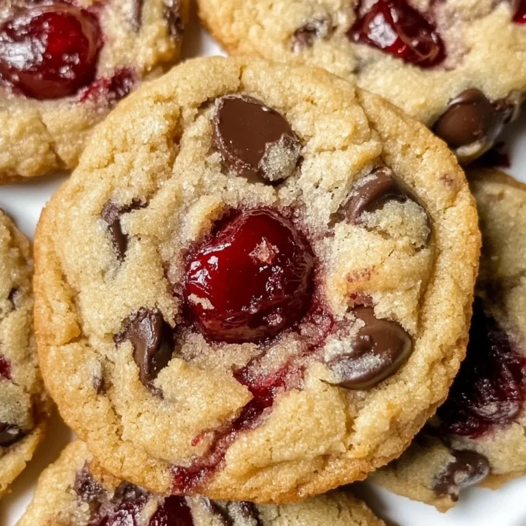 Maraschino Cherry Chocolate Chip Cookies Delight