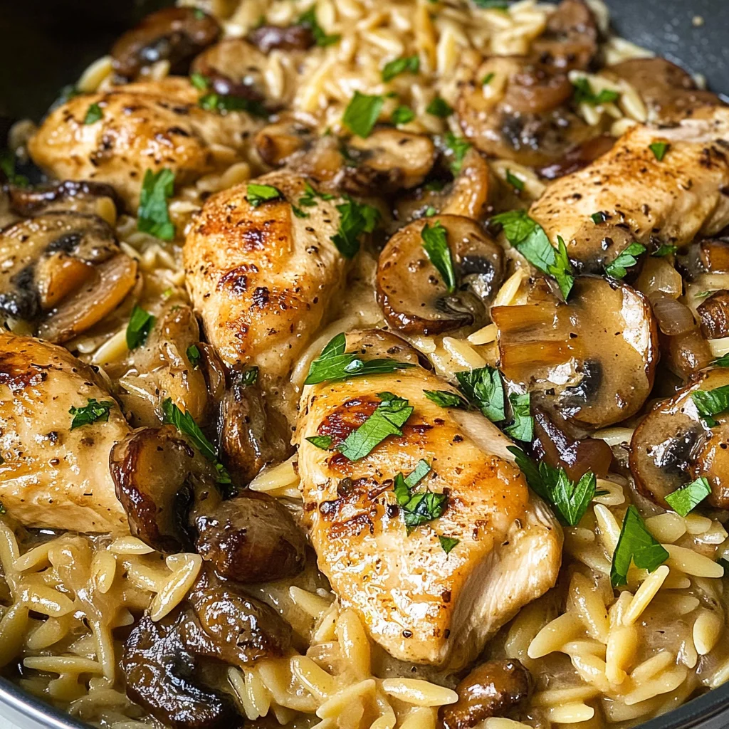Marsala Chicken Orzo