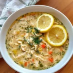 Mediterranean Lemon Chicken Soup: A Creamy, Comforting Bowl of Sunshine