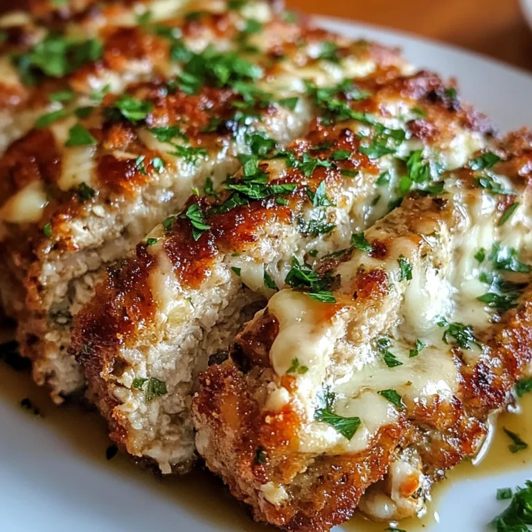 Melt-in-Your-Mouth Garlic Parmesan Chicken Meatloaf Recipe