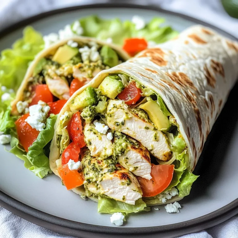 Pesto Chicken Tzatziki Salad Wraps