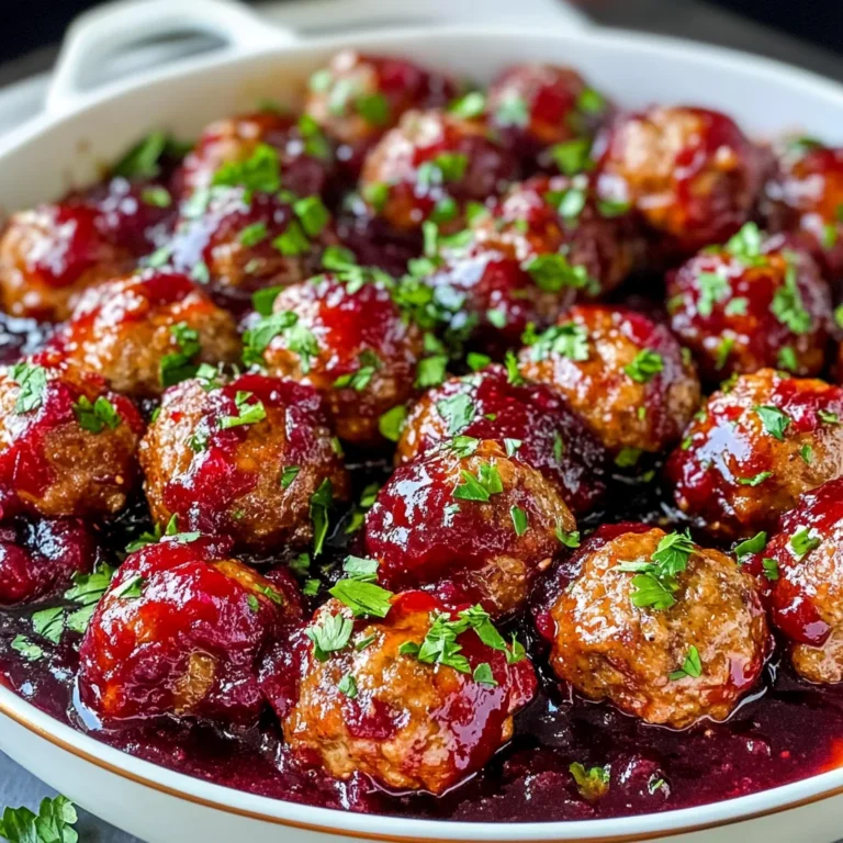 Quick Cranberry Meatballs (Christmas Recipe)