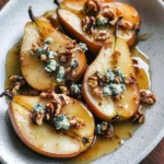 Roasted Pears with Blue Cheese, Walnuts and Honey Recipe