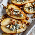 Roasted Pears with Blue Cheese, Walnuts and Honey Recipe