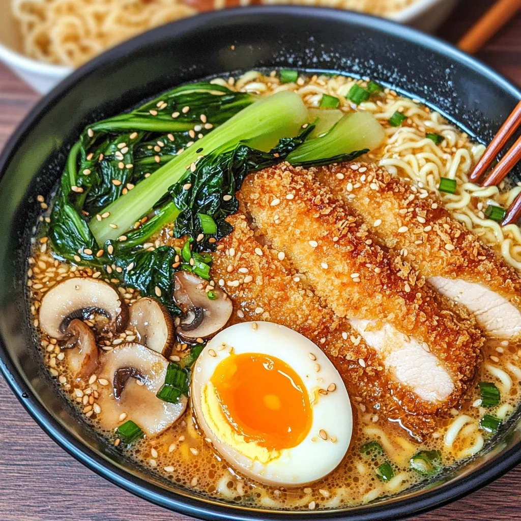 Savory Chicken Katsu Ramen