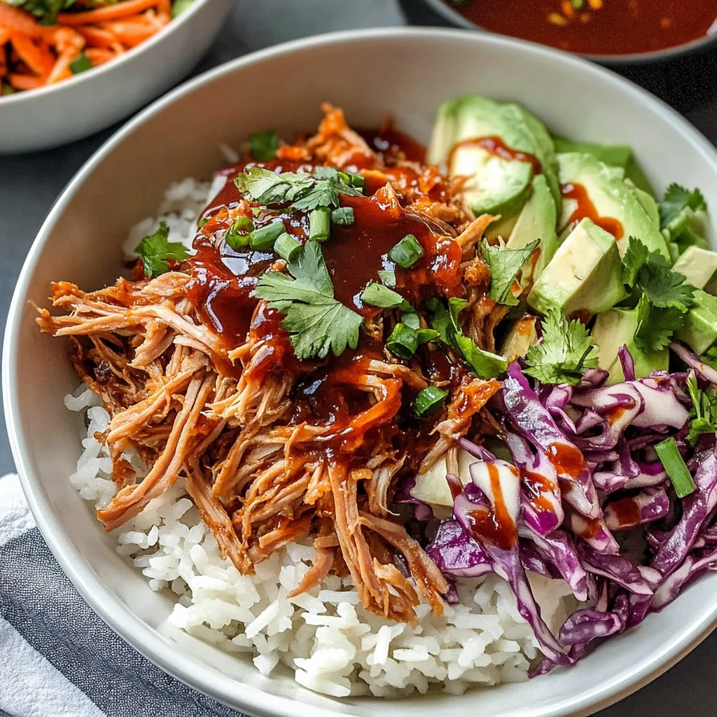Slow Cooker Pulled Pork Bowls Recipe