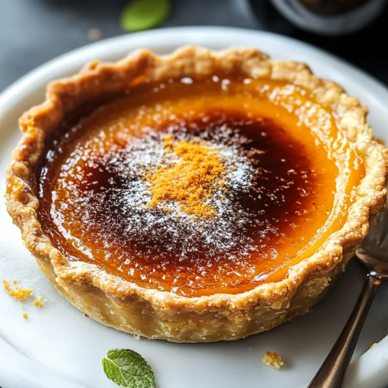Tasty Pumpkin Pie Brulee with Bourbon Vanilla
