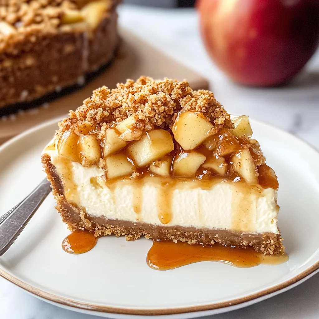 Apple Crisp Cheesecake