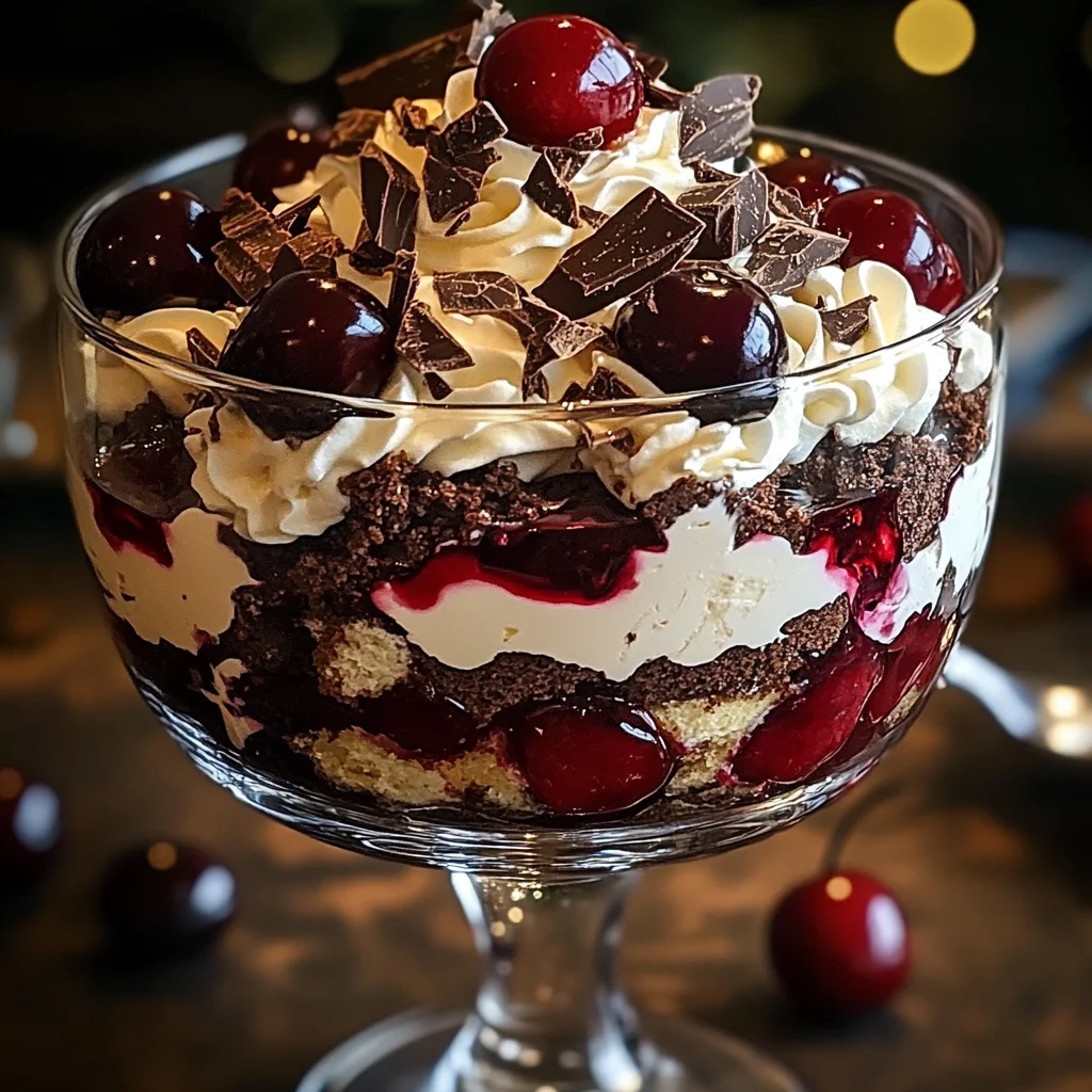 Black Forest Trifle for Christmas