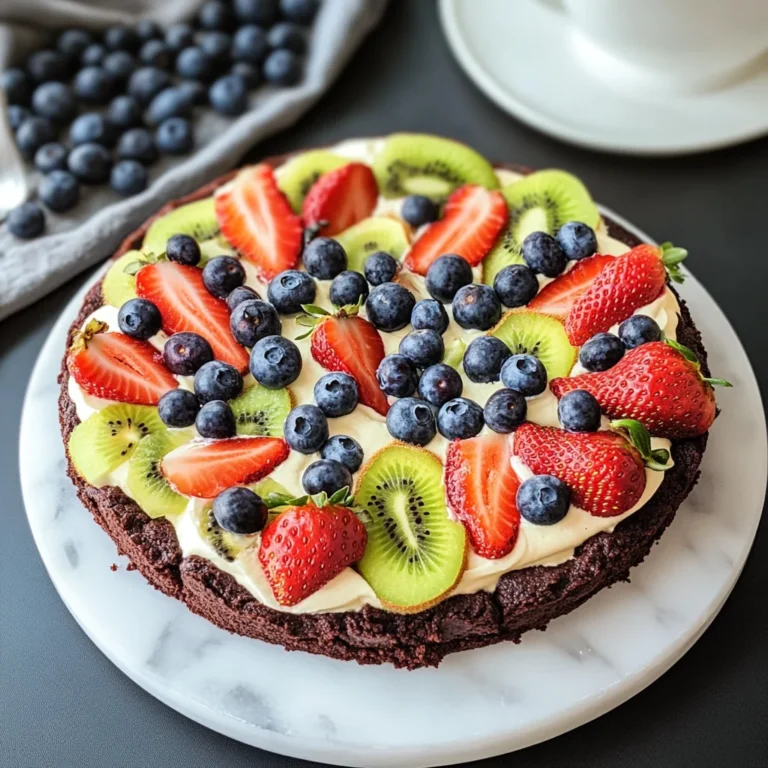 Brownie Fruit Pizza