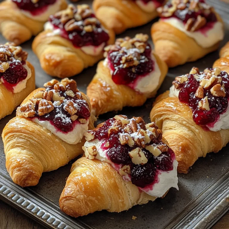 Cranberry Cream Cheese Crescent Bites