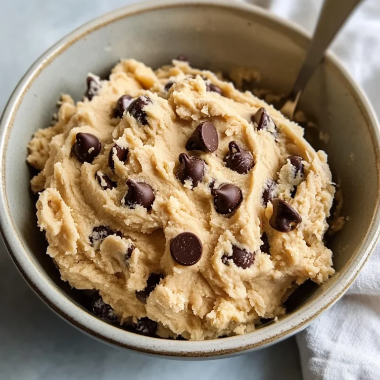 Edible Chocolate Chip Cookie Dough Recipe