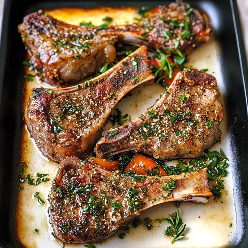 Oven Baked Lamb Chops Recipe