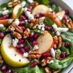 Pear, Pomegranate and Spinach Salad
