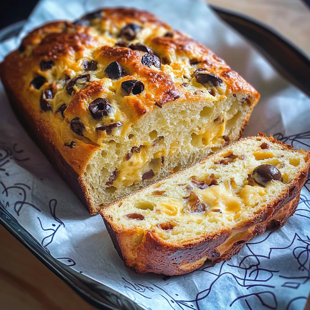 Savory Quick Bread With Cheese And Olives