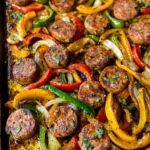 Sheet Pan Sausage and Peppers