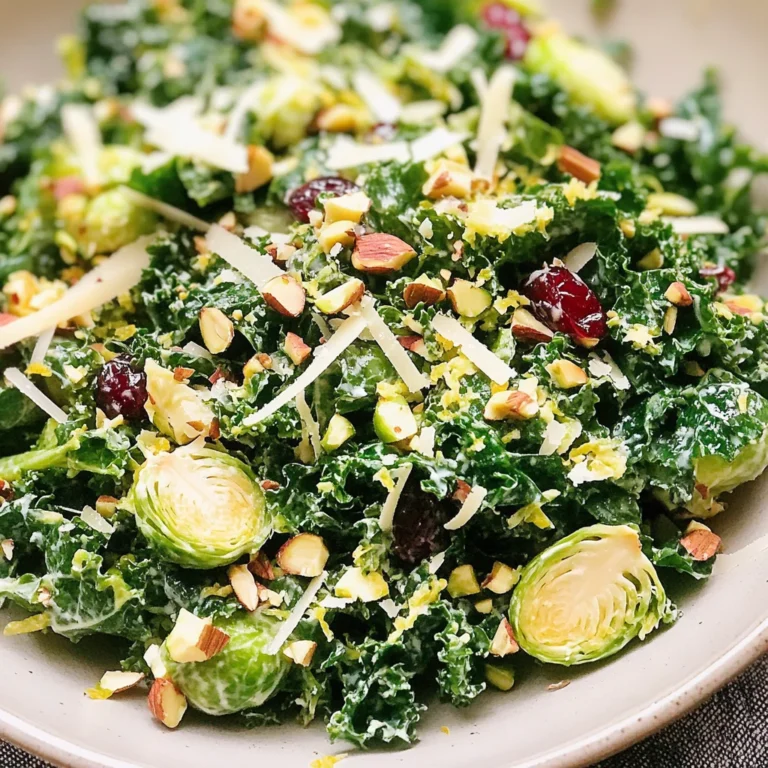 Simple Kale and Brussels Sprout Salad