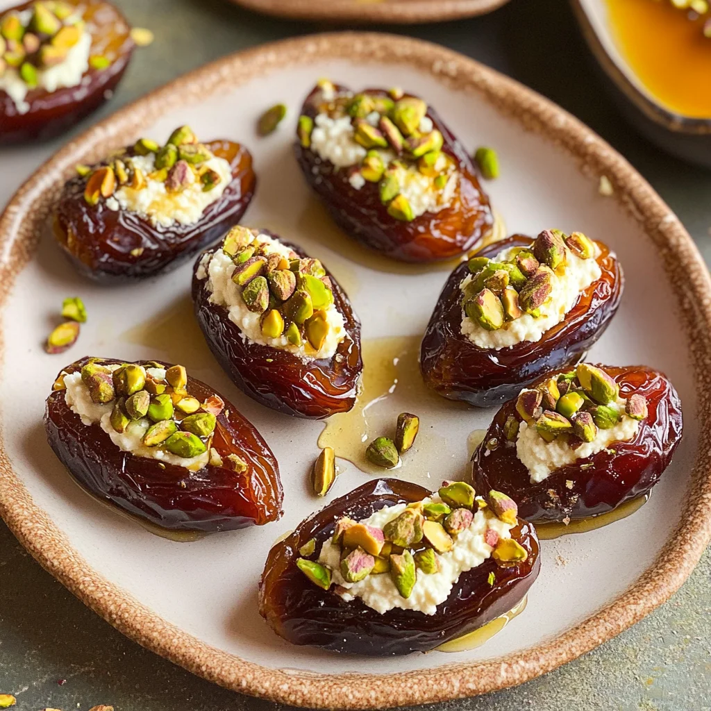 St. Patrick’s Day Treat: Honey Pistachio Ricotta Stuffed Dates