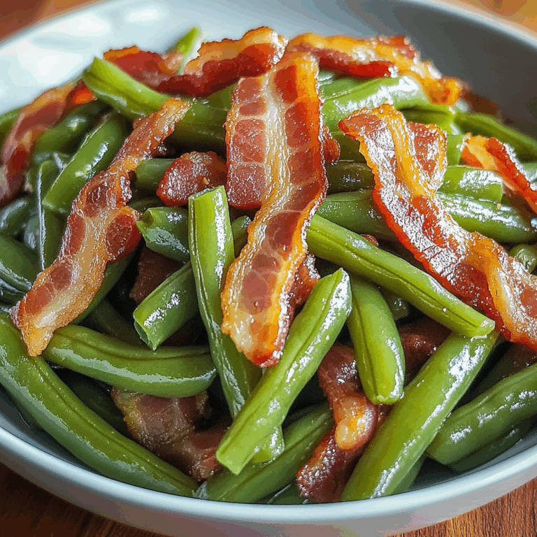 Quick and Easy Southern Bacon and Green Beans Recipe
